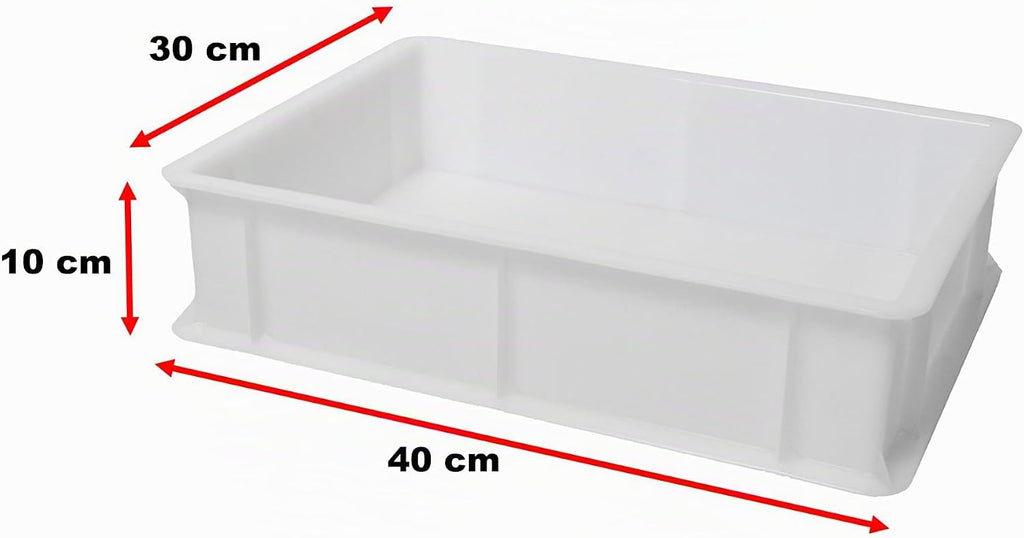 Genus Dei - Caja para masas con tapa, modelo Service, 30 x 40 x 10 cm de alto