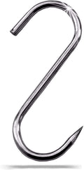 Ganchos de carne de zorro de acero inoxidable, 140 mm, 5 unidades, (140 mm de longitud, 5 unidades)