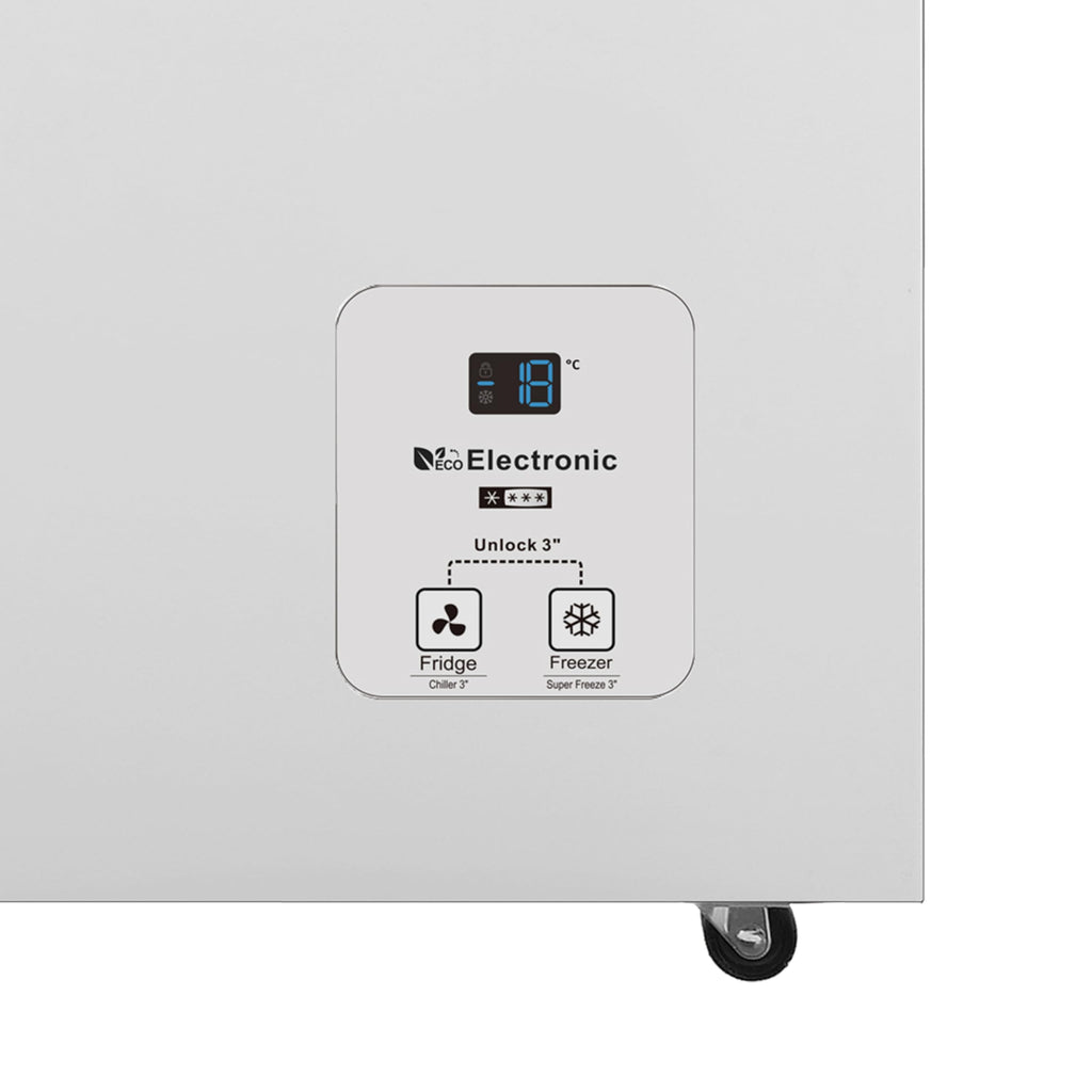 Hisense FT321D4AWLE - Arcón Congelador Horizontal, Cesta con Asa, Función Dual convertible en Modo Frigorífico, con 248 L de Capacidad Neta, Silencioso, Color Blanco