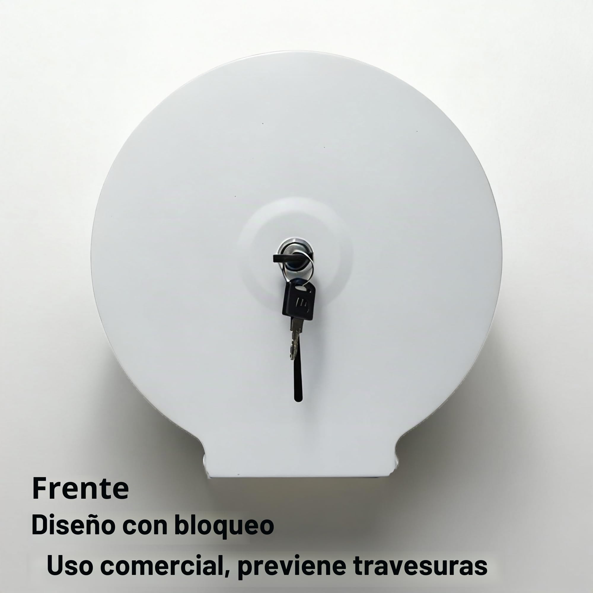 Dispensador de Toallas de Papel – Acero Inoxidable Toallero con Cerradura – Dispensadores de Papel higiénico – Diámetro 255mm, Mandril 40mm