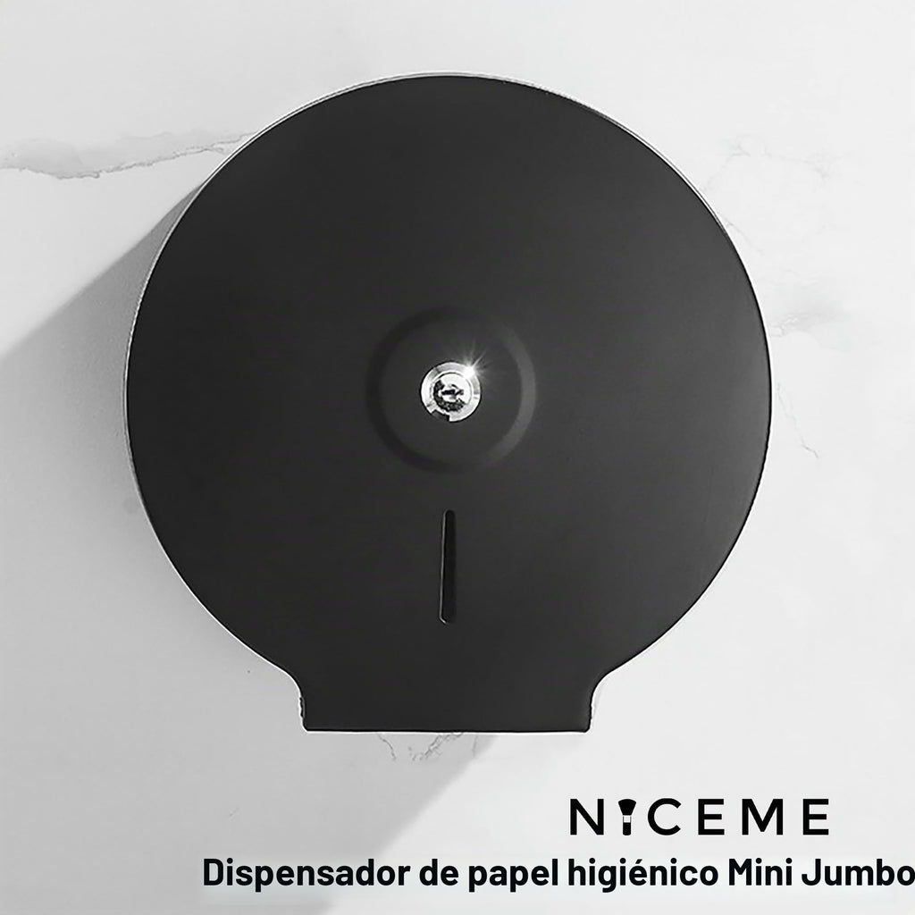 Dispensador de Toallas de Papel – Acero Inoxidable Toallero con Cerradura – Dispensadores de Papel higiénico – Diámetro 255mm, Mandril 40mm