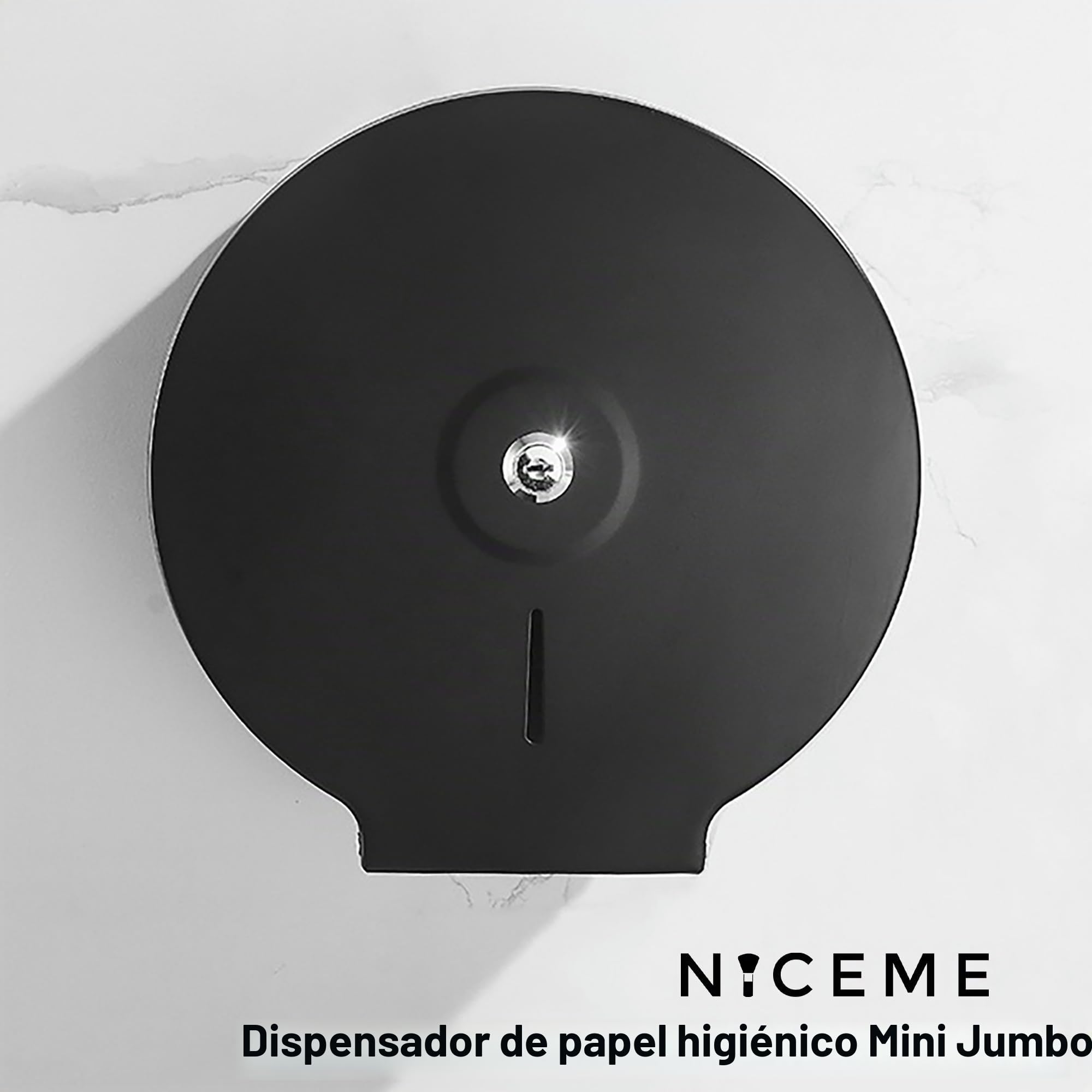 Dispensador de Toallas de Papel – Acero Inoxidable Toallero con Cerradura – Dispensadores de Papel higiénico – Diámetro 255mm, Mandril 40mm
