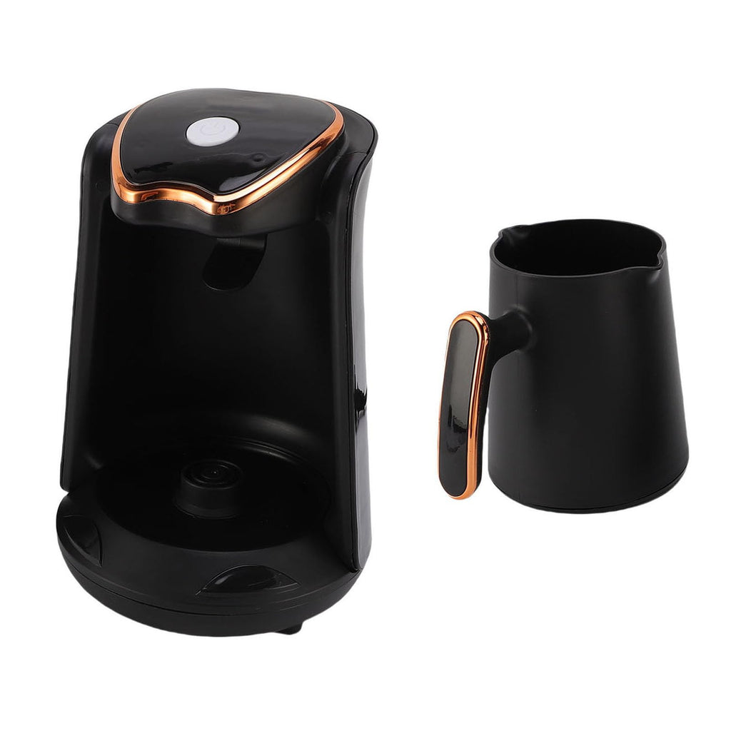Turca, 600 W Máquina de café Turco Eléctrico con Quema Anti -seco Anti -desbordamiento, 4 Tazas de Bebidas Calientes Portátiles para (EU enchufe 220V)