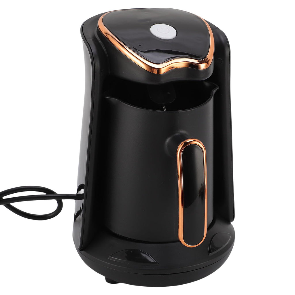 Turca, 600 W Máquina de café Turco Eléctrico con Quema Anti -seco Anti -desbordamiento, 4 Tazas de Bebidas Calientes Portátiles para (EU enchufe 220V)