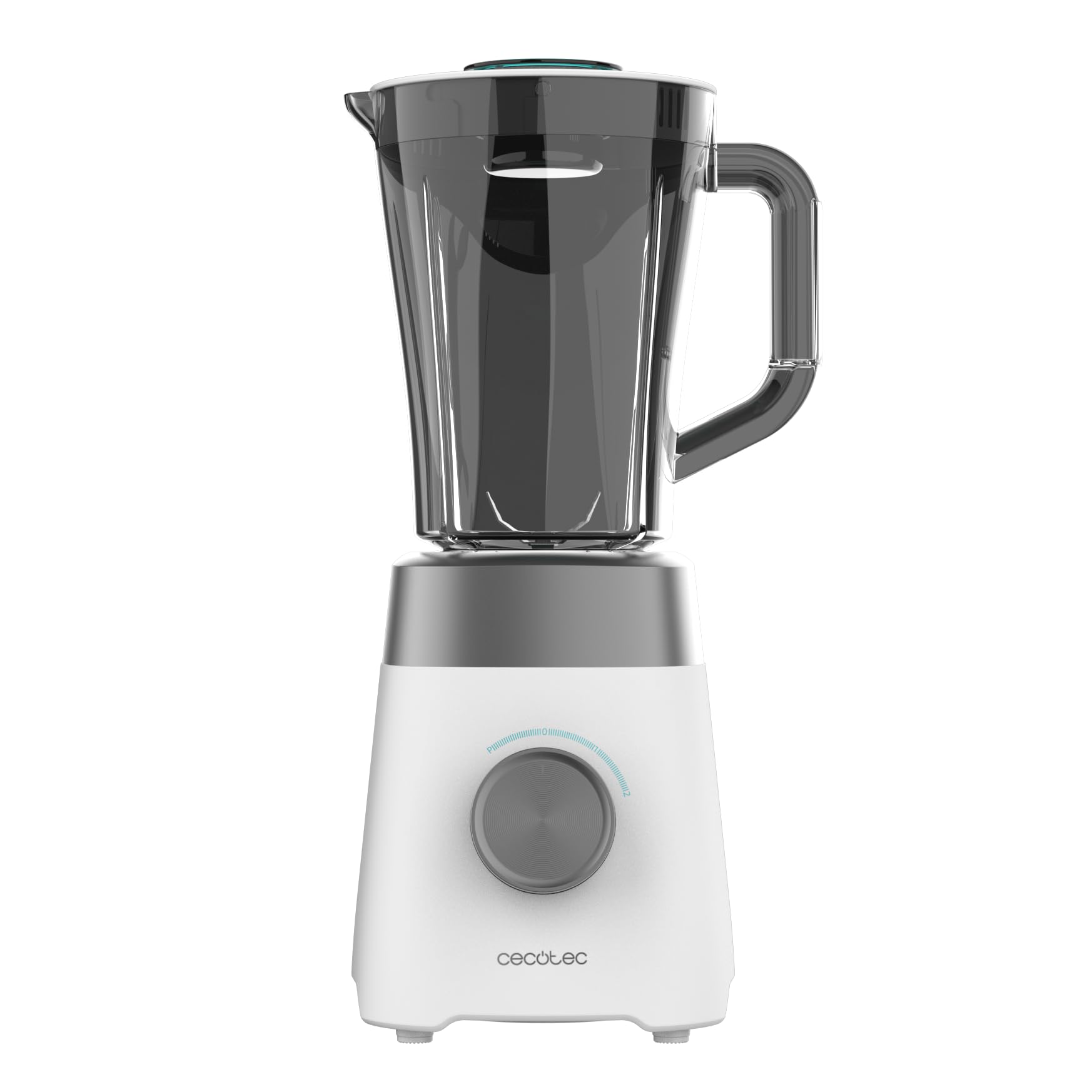 Cecotec Batidora de Vaso con Jarra de 1,5L Power Black Titanium 1300MAX B Pro. 1300W Potencia Máxima, 20000RPM, Cuchillas 4 Hojas de Titanio, 2 Velocidades + Función Pulse, Pica Hielo Fácil