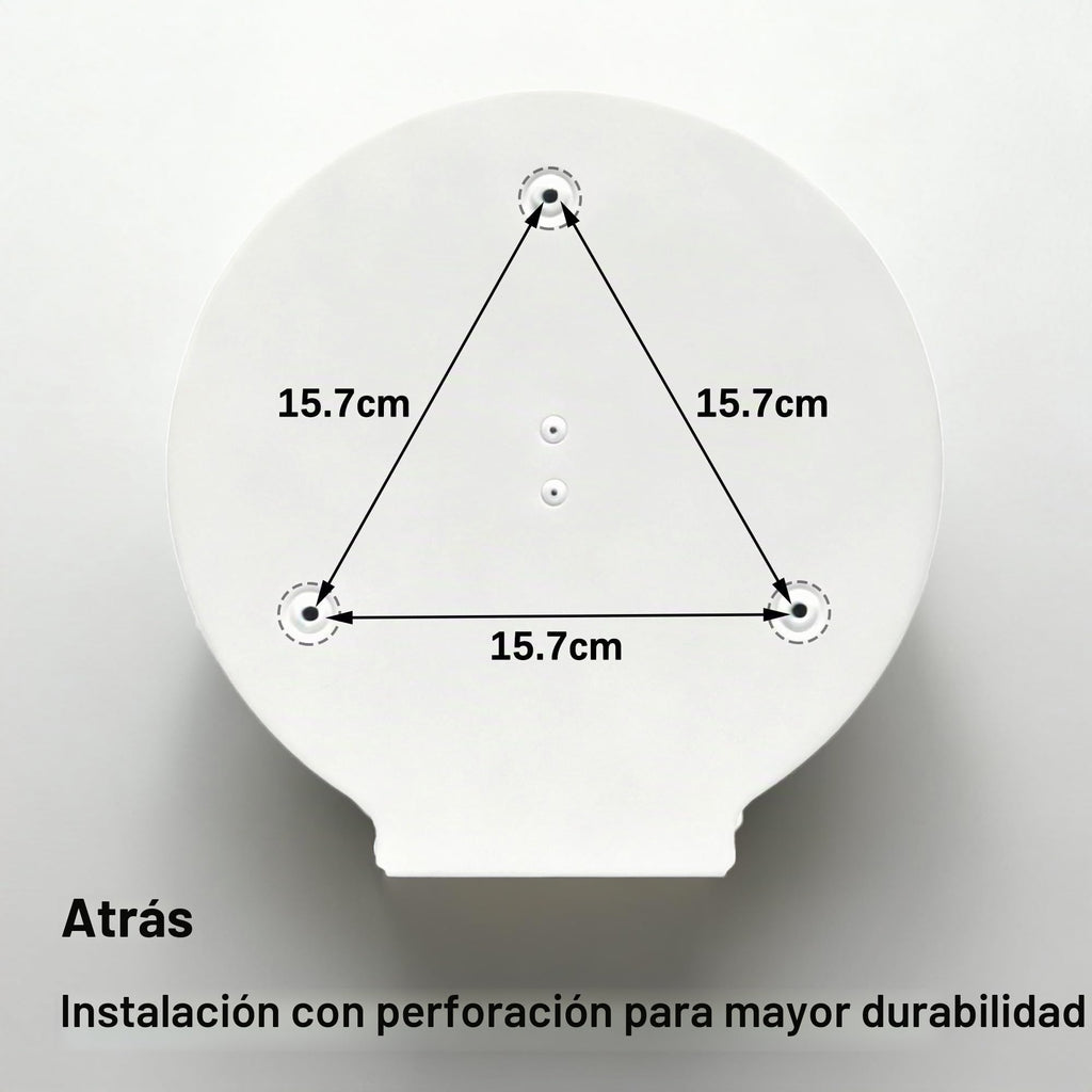 Dispensador de Toallas de Papel – Acero Inoxidable Toallero con Cerradura – Dispensadores de Papel higiénico – Diámetro 255mm, Mandril 40mm