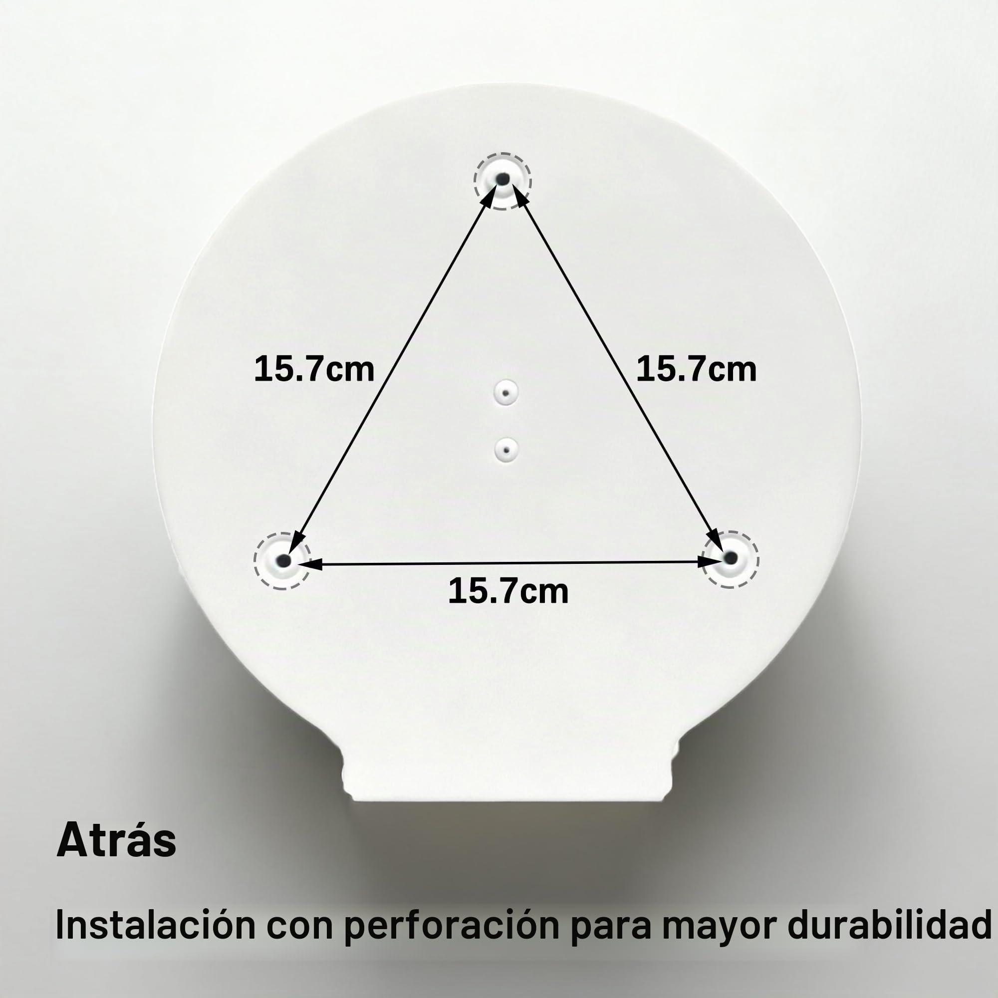 Dispensador de Toallas de Papel – Acero Inoxidable Toallero con Cerradura – Dispensadores de Papel higiénico – Diámetro 255mm, Mandril 40mm