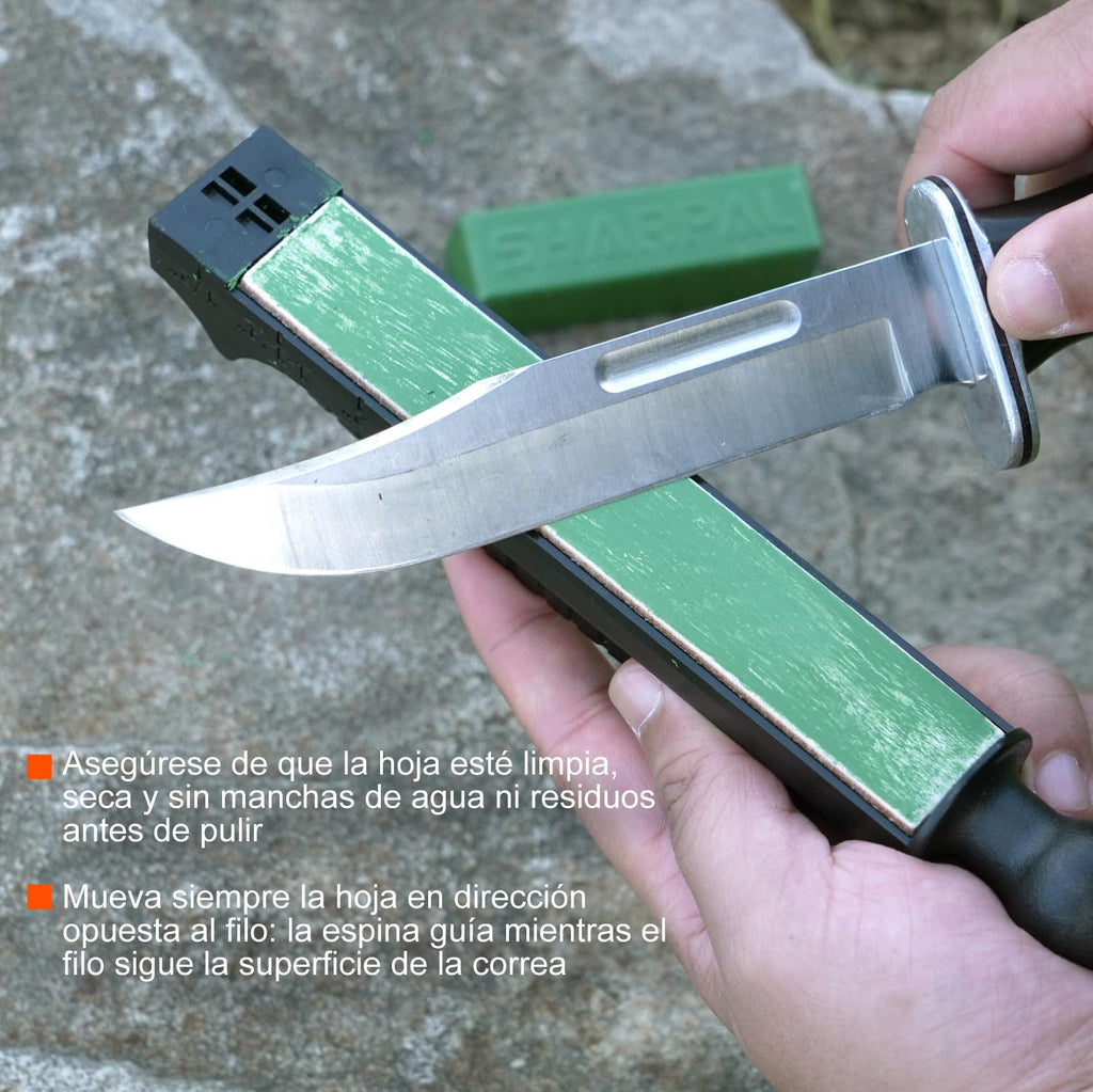 SHARPAL 202H Sistema de afilado de precisión, ángulo ajustable 10-35° | Kit de afilado, 7 placas abrasivas: diamante 220/325/600/1000, piedra 3000/6000, asentador de cuero, estuche para regalo