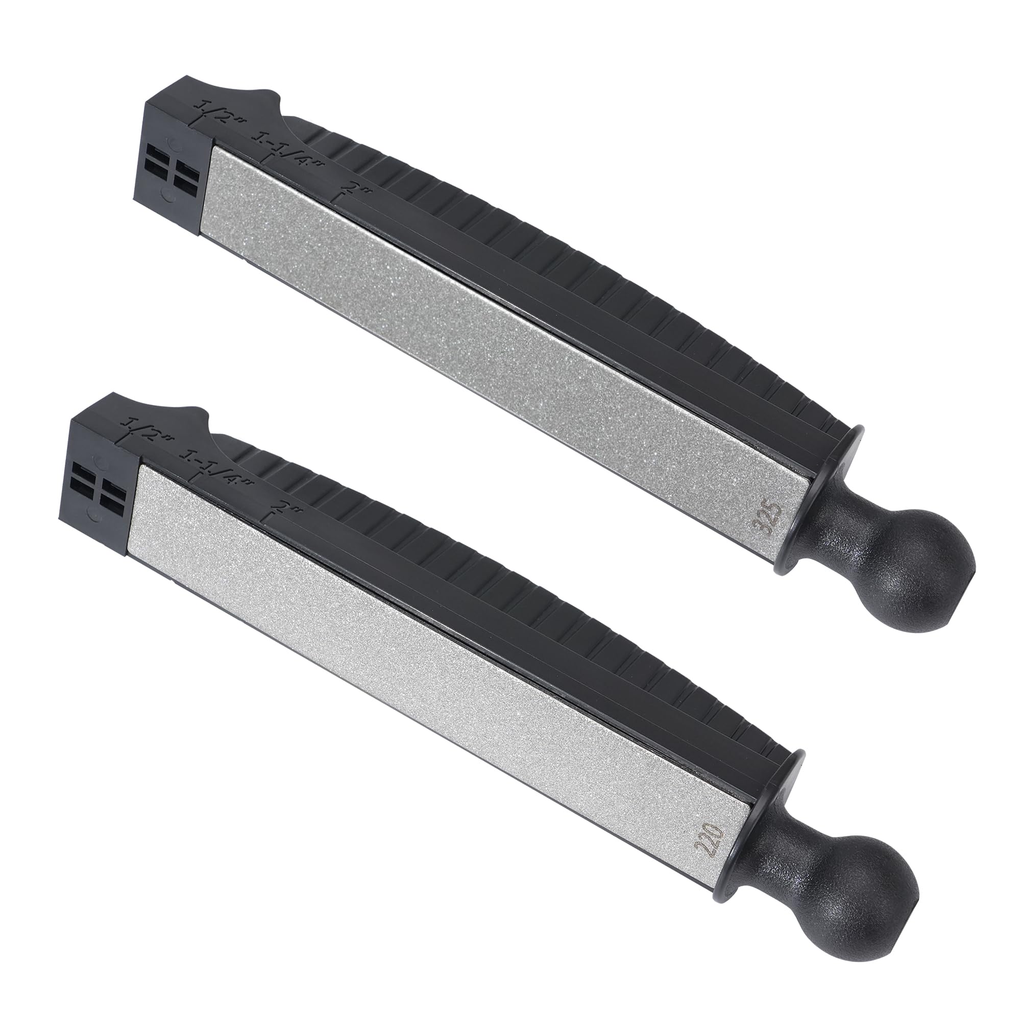SHARPAL 202H Sistema de afilado de precisión, ángulo ajustable 10-35° | Kit de afilado, 7 placas abrasivas: diamante 220/325/600/1000, piedra 3000/6000, asentador de cuero, estuche para regalo