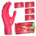 100x ARNOMED® Guantes nitrilo talla M Negro, Guantes desechables quirurgicos y laboratorio, Luvas nitrilo descartaveis sin polvo y látex, Manoplas nitrilo en XS, S, M, L, XL, XXL