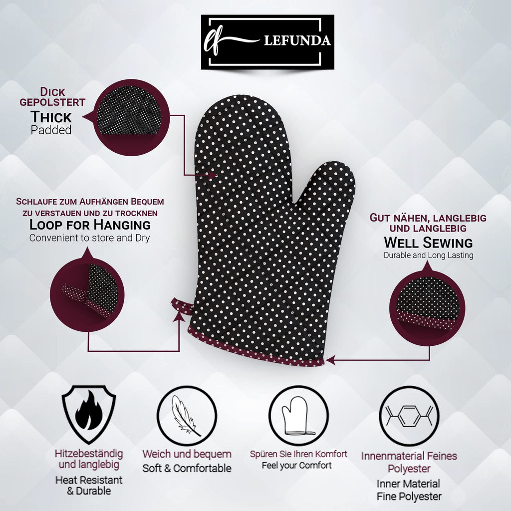 LEFUNDA® Delantal de Cocina Impermeable con 3 Bolsillos Ajustable, Delantal de Barbacoa con Correas Largas, Delantal de Cocina para Hombres y Mujeres, Cocinar, Restaurante, Café, Hornear (Negro)
