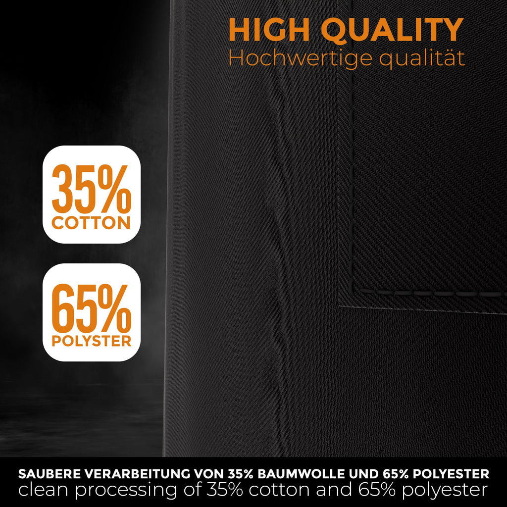 LEFUNDA® Delantal de Cocina Impermeable con 3 Bolsillos Ajustable, Delantal de Barbacoa con Correas Largas, Delantal de Cocina para Hombres y Mujeres, Cocinar, Restaurante, Café, Hornear (Negro)