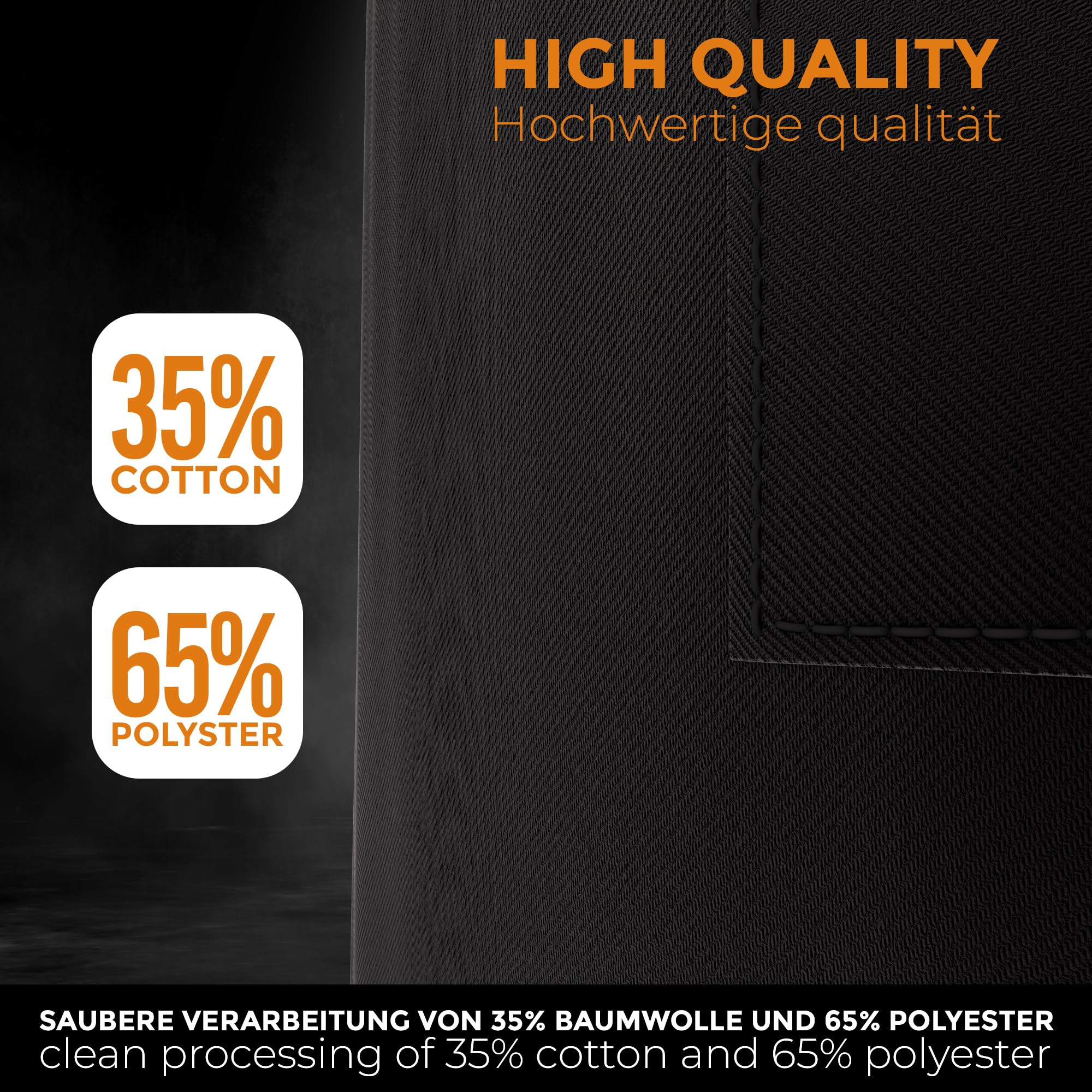 LEFUNDA® Delantal de Cocina Impermeable con 3 Bolsillos Ajustable, Delantal de Barbacoa con Correas Largas, Delantal de Cocina para Hombres y Mujeres, Cocinar, Restaurante, Café, Hornear (Negro)