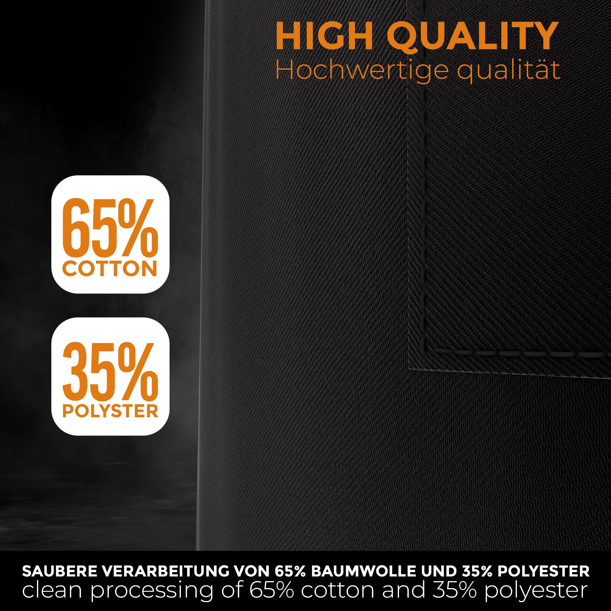 LEFUNDA® Delantal de Cocina Impermeable con 3 Bolsillos Ajustable, Delantal de Barbacoa con Correas Largas, Delantal de Cocina para Hombres y Mujeres, Cocinar, Restaurante, Café, Hornear (Negro)