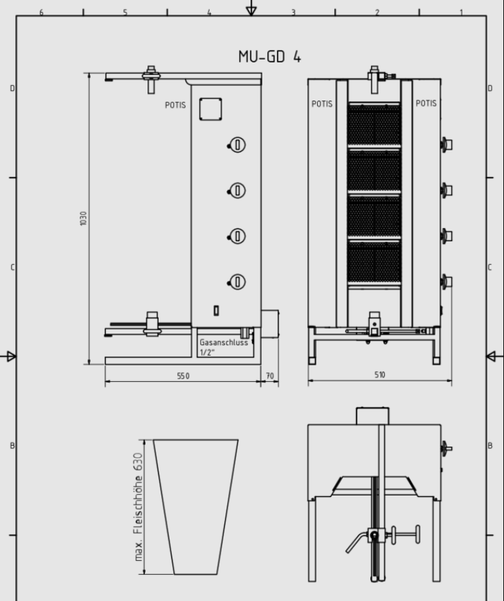 POTIS MU GD4/S (LPG/natural gas)