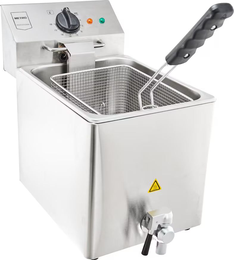 Freidora GDF3008, acero inoxidable, 26 x 47 x 39 cm, 8 L, 3250 W, plata Ref: AAA0000022836