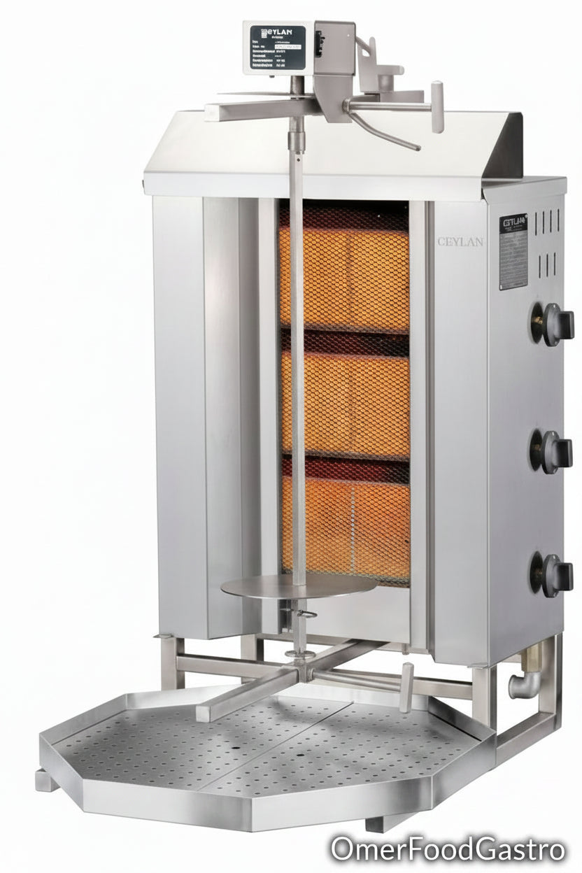 Asador de kebab CEYLAN GO-D3 – gas natural 20 mbar
Artículo n.° 0100-1320