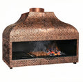 Parrilla de cobre de carbón - 1500mm - Profesional - para hostelería - 1 parrillas de hierro fundido - Parrilla: 1300x500mm - cerrado. Código de producto, OFGSKU KGA15