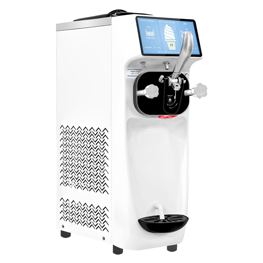 Máquina de helados soft - 16L/h - 1,15kW - Pantalla táctil - 1 sabor - con bomba de aire - con preenfriamiento - Sobremesa
Código de producto, SKU SEMG16K