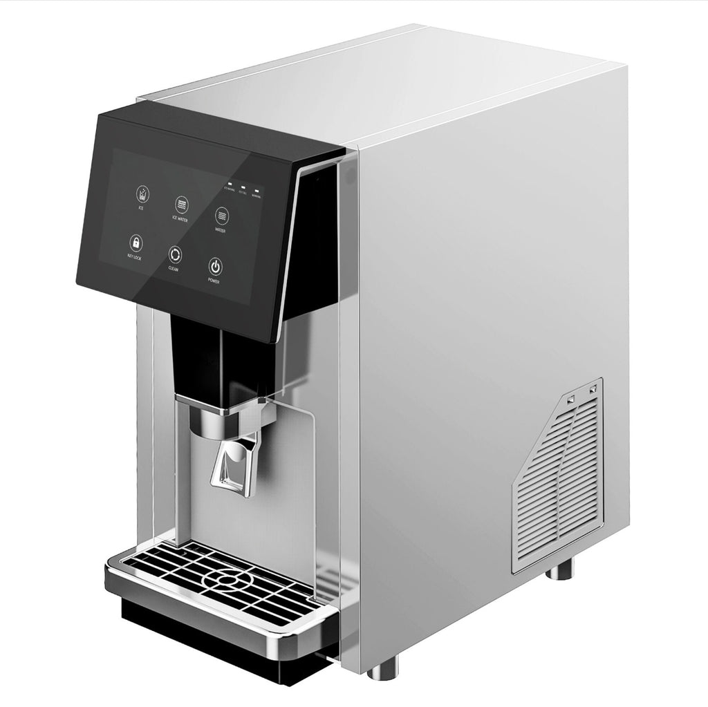 Dispensador de hielo y agua con máquina de hielo integrada - 60 kg/24 h - Pantalla táctil. EWSB70
Depósito integrado: 3 kg
