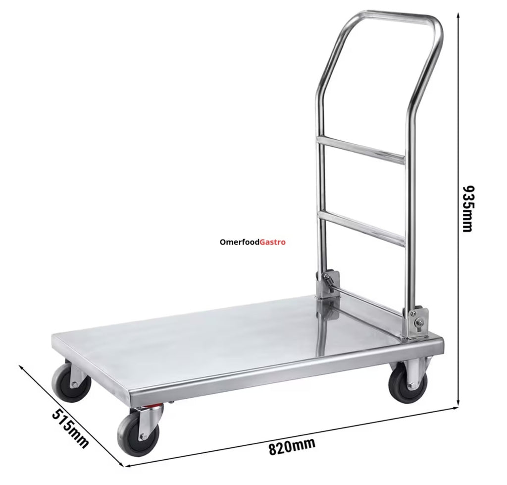 Carro de transporte / Carro plataforma - 515x820mm - con 1 estante - plegable - sin asa
Código de producto, SKU TWH81