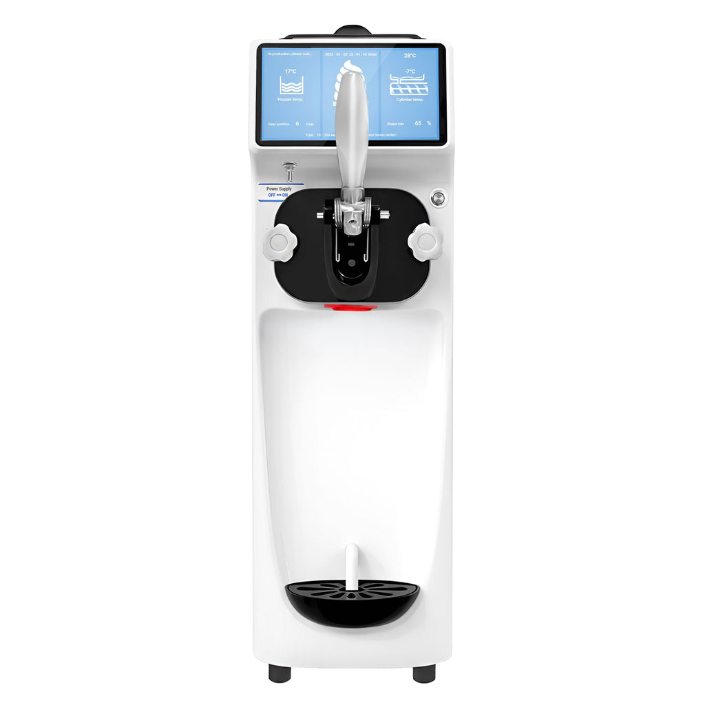 Máquina de helados soft - 16L/h - 1,15kW - Pantalla táctil - 1 sabor - con bomba de aire - con preenfriamiento - Sobremesa
Código de producto, SKU SEMG16K
