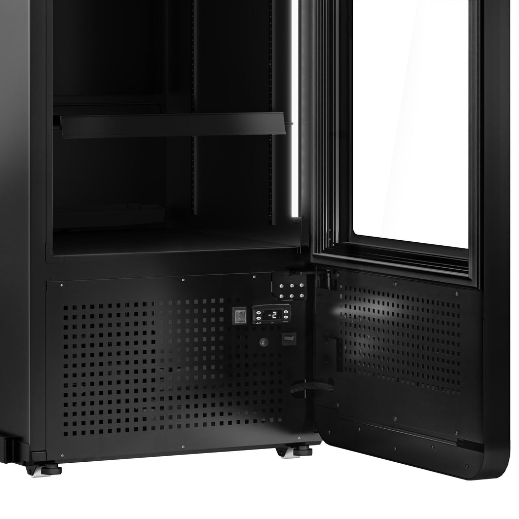 Nevera expositora de bebidas - 670mm - 550 litros - 1 puerta de cristal - con iluminación LED - display digital de temperatura
Código de producto, SKU GKE550LED
