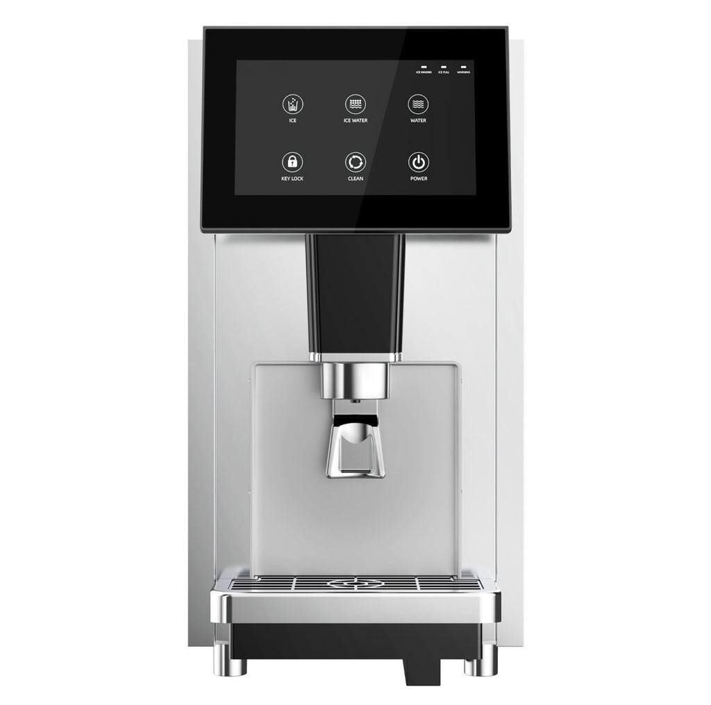 Dispensador de hielo y agua con máquina de hielo integrada - 60 kg/24 h - Pantalla táctil. EWSB70
Depósito integrado: 3 kg