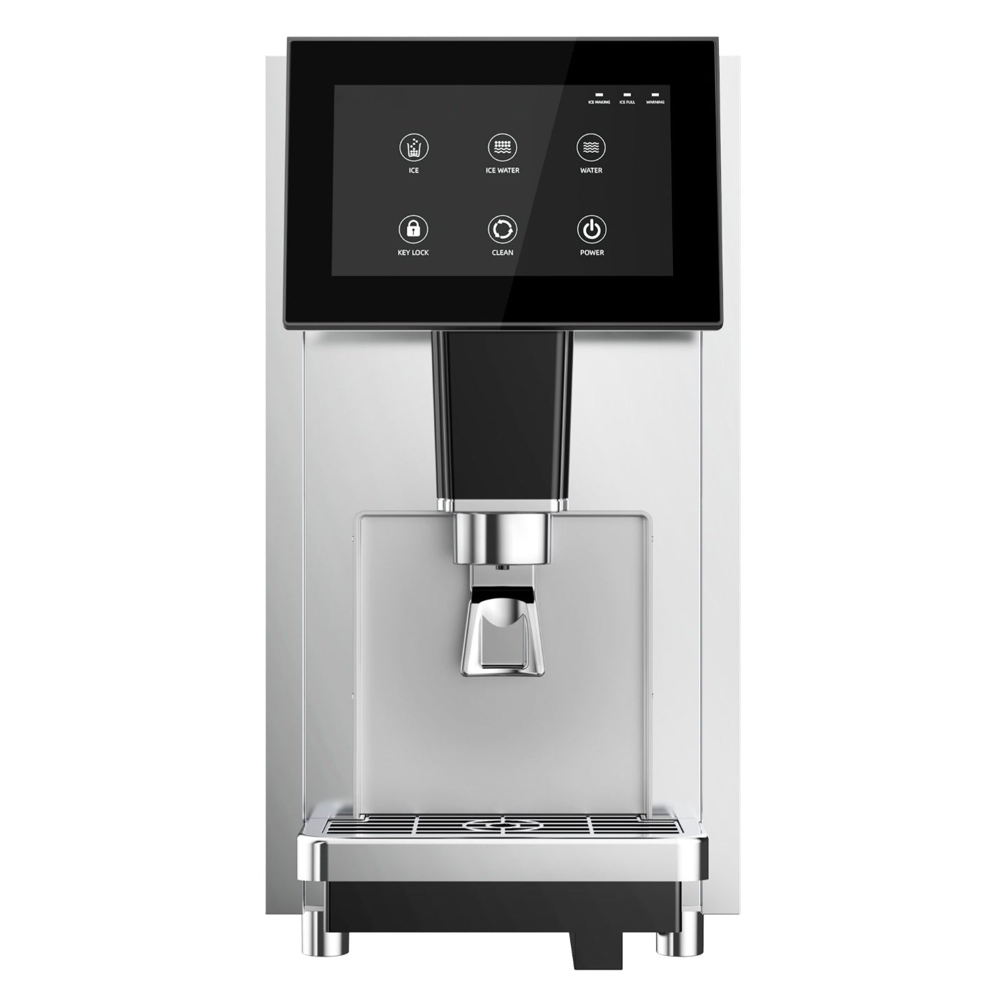Dispensador de hielo y agua con máquina de hielo integrada - 60 kg/24 h - Pantalla táctil. EWSB70
Depósito integrado: 3 kg
