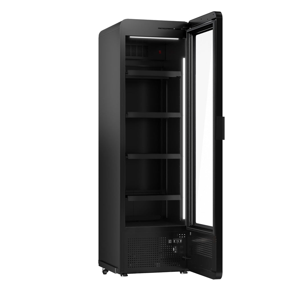 Nevera expositora de bebidas - 670mm - 550 litros - 1 puerta de cristal - con iluminación LED - display digital de temperatura
Código de producto, SKU GKE550LED
