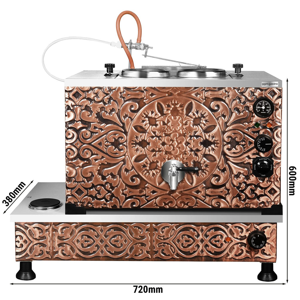 Samovar de cobre - Eléctrico - 770mm - 22 litros - 2,5 kW Código de producto, OFGSKU ETKA2