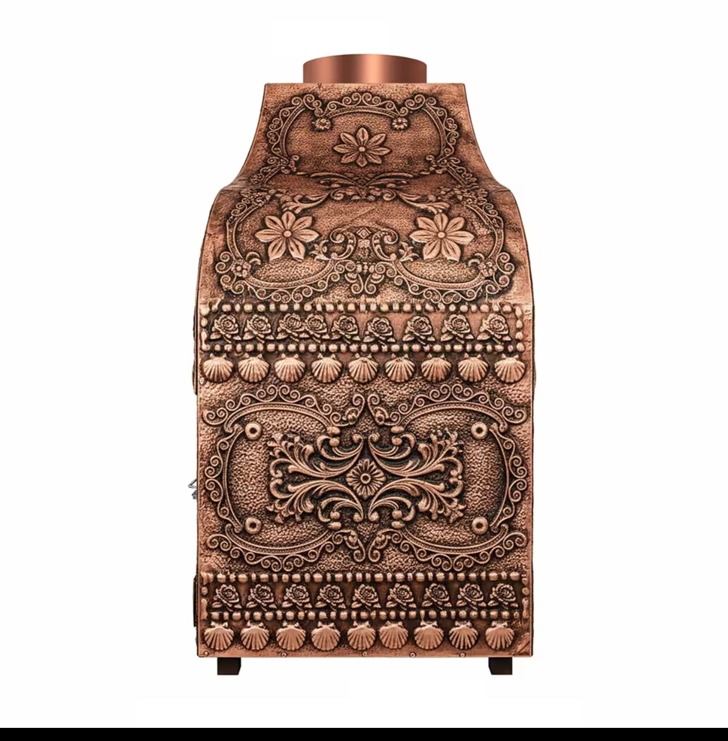 Parrilla de cobre de carbón - 1500mm - Profesional - para hostelería - 1 parrillas de hierro fundido - Parrilla: 1300x500mm - cerrado. Código de producto, OFGSKU KGA15