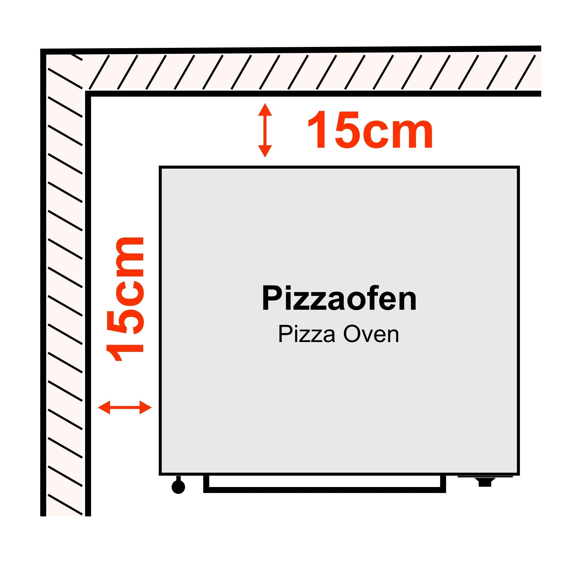 Horno de pizza - 6x 30 cm (ancho)