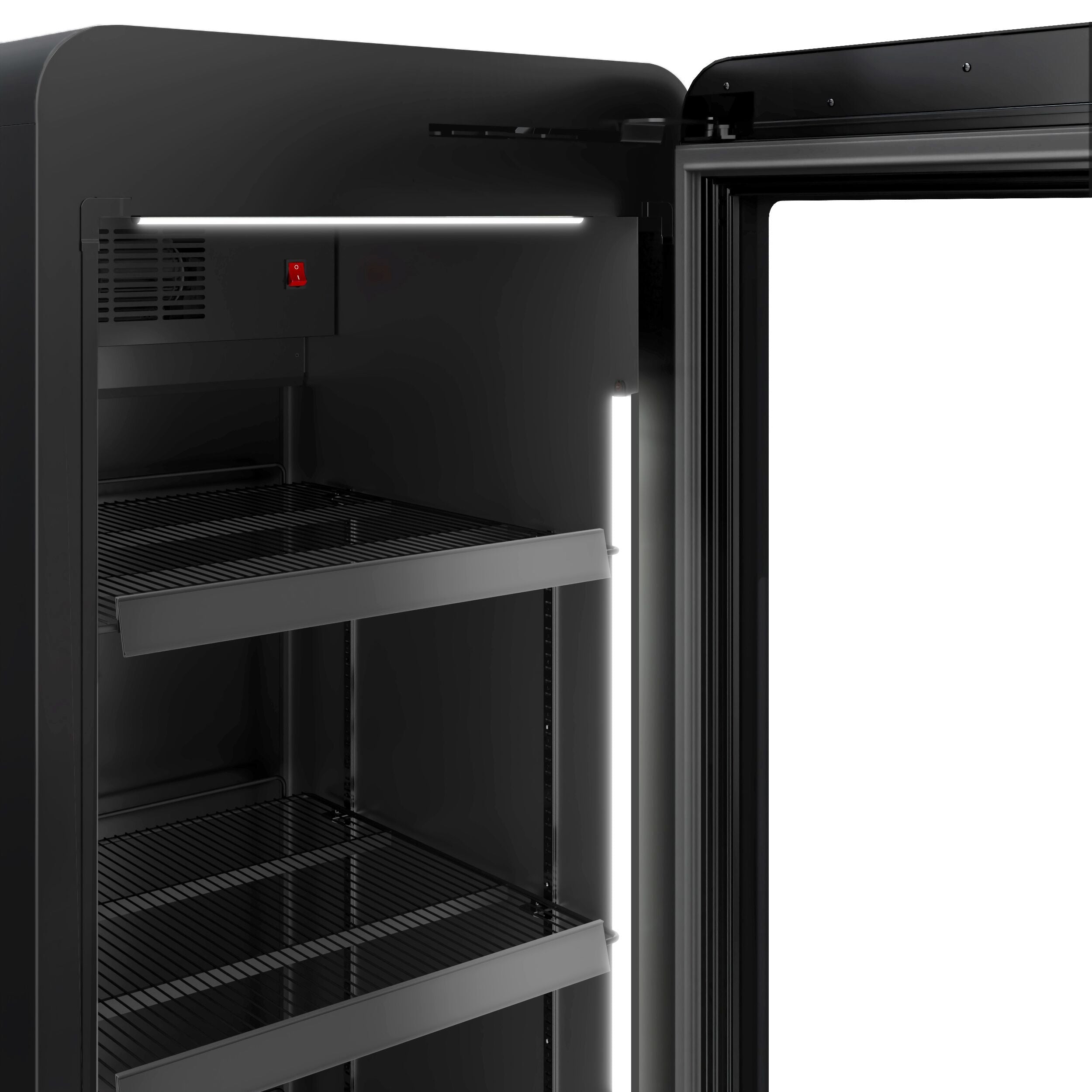 Nevera expositora de bebidas - 670mm - 550 litros - 1 puerta de cristal - con iluminación LED - display digital de temperatura
Código de producto, SKU GKE550LED
